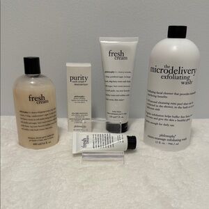Philosophy 5 Piece Lot  Fresh Cream and Purity Skincare Collection NEW